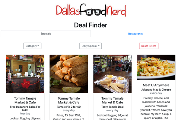 Deal Finder Front-end Application Preview Image