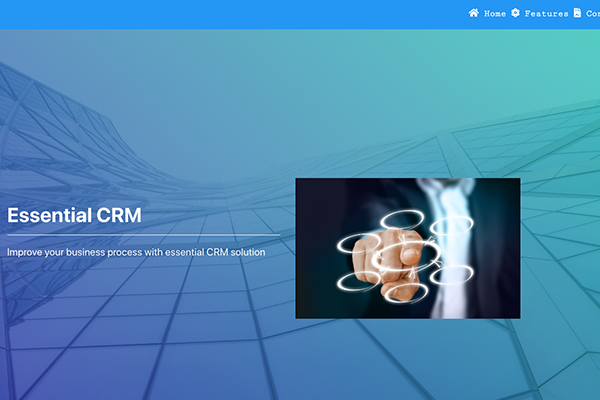 Essential CRM Front-end Application Preview Image